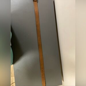 Vintage Calvin Klein Brown Leather Belt Men Size Large Made In Argentina